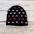 Gorrito negro corazones 2-3A