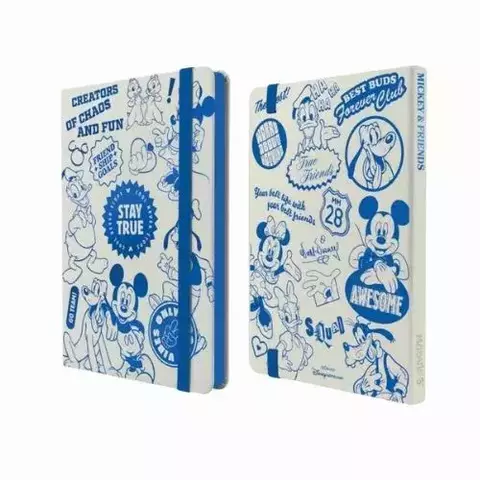 CUADERNO A5 MOOVING NOTES MICKEY & FRIENDS TAPA DURA 96 HJS.RAYA