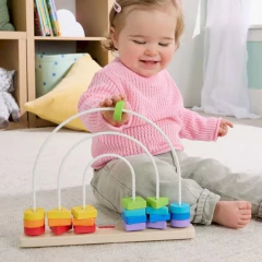 ROMPECABEZAS FISHER PRICE LABERINTO DE CUENTAS DE MADERA en internet