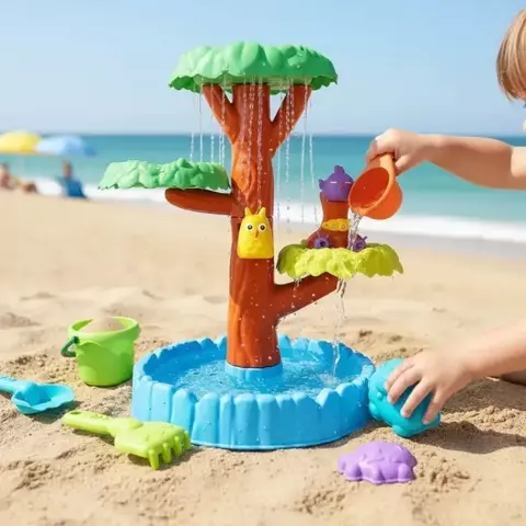 SEÑA 50% Juego De Agua Y Arena Árbol Con Accesorios
