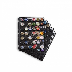 5 Folhas pretas Leuchtturm COMPART para 42 tampinhas