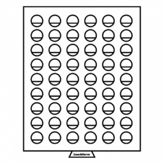 Tabuleiro Leuchtturm MB para 54 moedas de 24,5mm soltas (sem cápsulas)