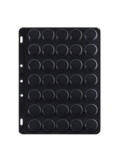 5 Folhas Leuchtturm Compart 35 Fundo Preto para 35 Tampinhas - comprar online