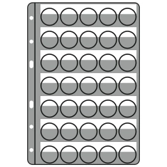 5 Folhas Leuchtturm Compart 35 Transparentes para 35 Tampinhas na internet