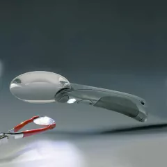 Lupa Leuchtturm Choparz 2,5x LED 75mm