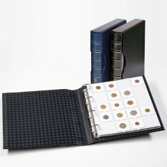 Álbum Grande Classic Leuchtturm Preto com 10 folhas Grande M20K