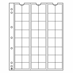 5 Folhas Leuchtturm Numis para moedas