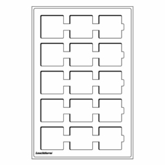 Imagem do Tabuleiros Leuchtturm Tab L com 2 unidades iguais 10 modelos azuis