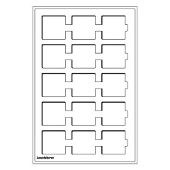 Imagem do Tabuleiros Leuchtturm Tab L com 2 unidades iguais 10 modelos azuis