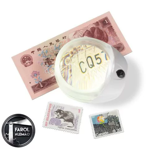 Lupa Leuchtturm de campo claro 10x LED 62mm