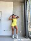 Catsuit seamless Frany amarillo