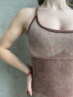 Catsuit seamless Ipanema marron - tienda online
