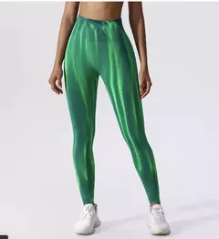 Leggings seamless Tie Dye Green