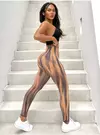 Leggings seamless Tie Dye Orange