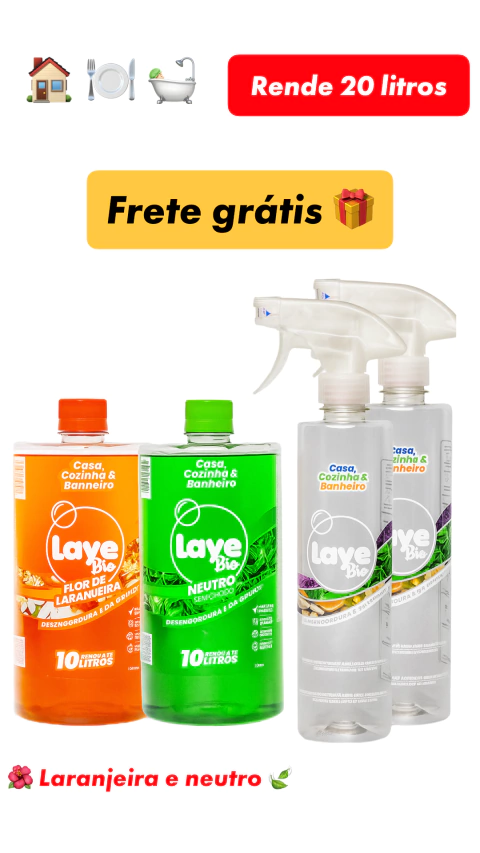 Kit Casa , Cozinha e Banheiro - 20 litros - Neutro + Flor de Laranjeira - comprar online