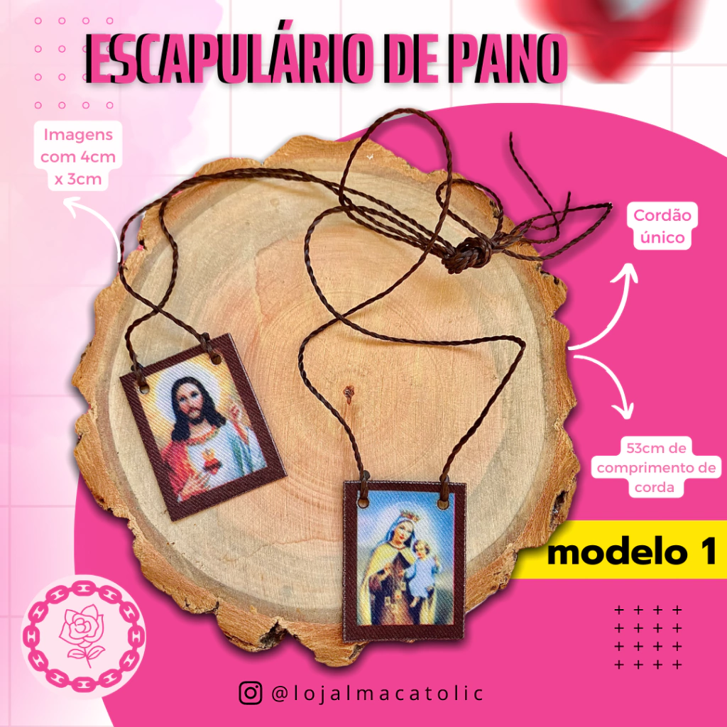Escapulário de Pano mod 1