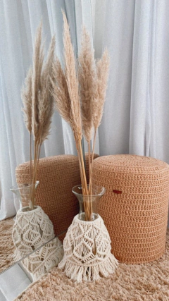 Puff Decorativo em Crochê na internet