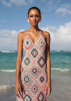 Vestido Santorine Crochê - comprar online