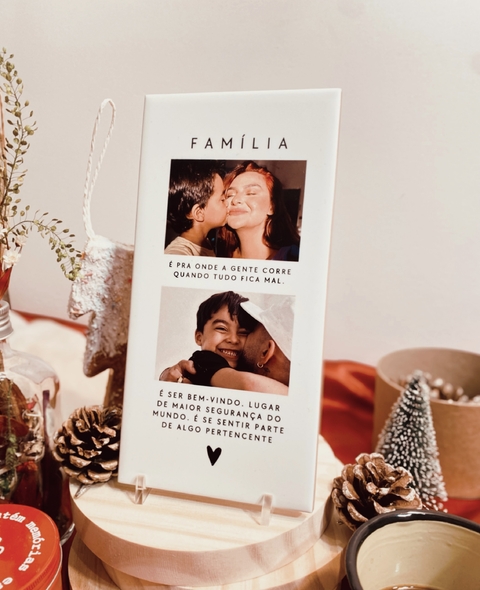 Azulejo Família 10x20cm Personalizado
