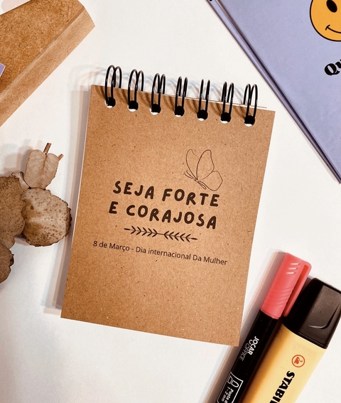 Bloco de Anotações Capa Kraft Personalizado