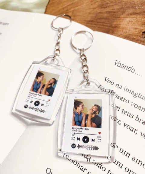 Chaveiro Interativo Spotify Personalizado