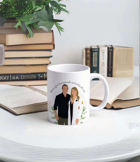 Caneca Ilustração Mininalista Cut