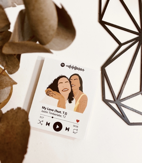 Polaroid De Mesa Spotify Ilustração