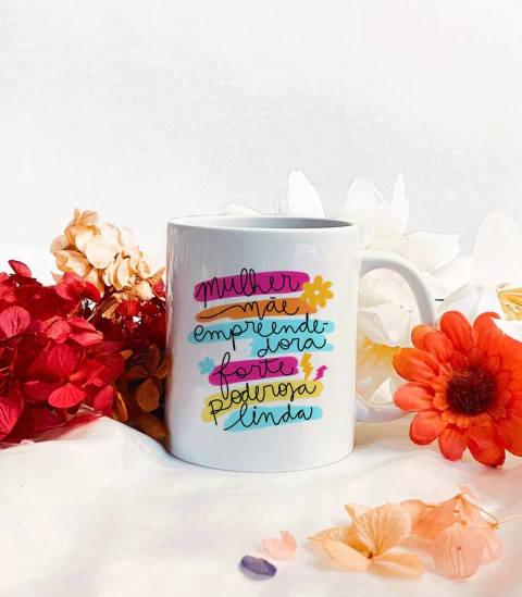 Caneca Frases Dia da Mulher 325ml