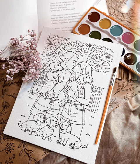 Tela de Pintura Aquarela - Personalizada - comprar online