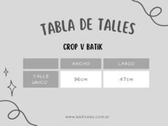 Remera Crop V Batik Wild Thing en internet