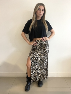 Pollera Print Morley Con Tajo en internet