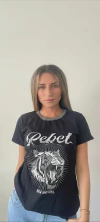 Remera Rebel Cuello Tejido - comprar online