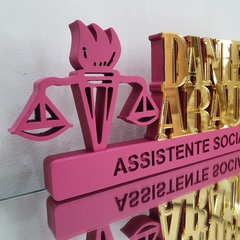Placa Decorativa Profissões Assistente Social na internet