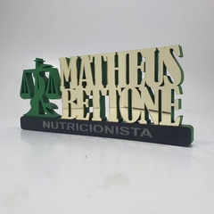 Placa Decorativa Profissões Nutricionista/Nutróloga - Lasers - Corte Gravação e Produtos Personalizados