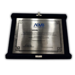Placa de Homenagem em Inox - comprar online