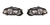 OPTICA FARO DELANTERO FIAT SIENA F3-I FONDO NEGRO ARO CROMADO 2007 A 2009 - MARCA DEPO