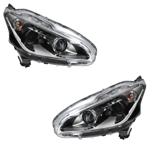 OPTICA FARO DELANTERO PEUGEOT 208 CON LUPA 2016 A 2019 - IMPORTADO