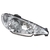 OPTICA FARO DELANTERO PEUGEOT 206 2004 A 2012 - IMPORTADO - comprar online