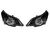 OPTICA FARO DELANTERO CHEVROLET AGILE 2009 A 2013 FONDO NEGRO - MARCA CARTO