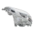 OPTICA FARO DELANTERO TOYOTA ETIOS 2013 A 2017 CARCASA GRIS - MARCA TYC - tienda online