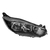 OPTICA FARO DELANTERO FORD FIESTA (KD) 2013 A 2017 FONDO NEGRO - MARCA DEPO - comprar online