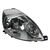 OPTICA FARO DELANTERO FORD KA MK2 2008 A 2011 FONDO CROMADO - IMPORTADO - comprar online