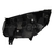 OPTICA FARO DELANTERO CHEVROLET S10 (6 PINES) 2012 A 2016 FONDO CROMADO - MARCA TYC - Opticas de Autos