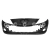 PARAGOLPE DELANTERO PEUGEOT 207 CON AGUJEROS PARA ANTINIEBLA 2008 A 2016 - FABRICACION NACIONAL