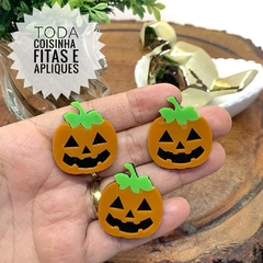 APLIQUE ACRÍLICO HALLOWEEN ABÓBORA - UNIDADE