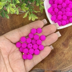 BOLA CRAQUELADA ROSA PINK 10MM - CRQ08 - 20 GRAMAS