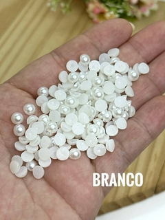 MEIA PÉROLA 6MM BRANCA - MP601 - 20 GRAMAS