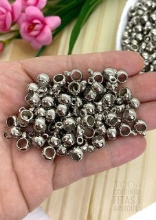 CANEQUINHA PARA PULSEIRAS PRATA 0,5x1 CM - 10 GRAMAS