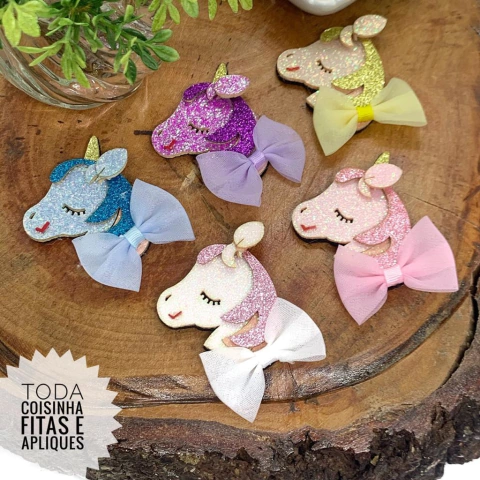 APLIQUE UNICÓRNIO FELTRO - UNIDADE