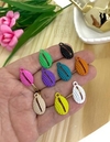 PINGENTE PARA PULSEIRAS BUZIOS CRAQUELADO - 4 UNIDADES